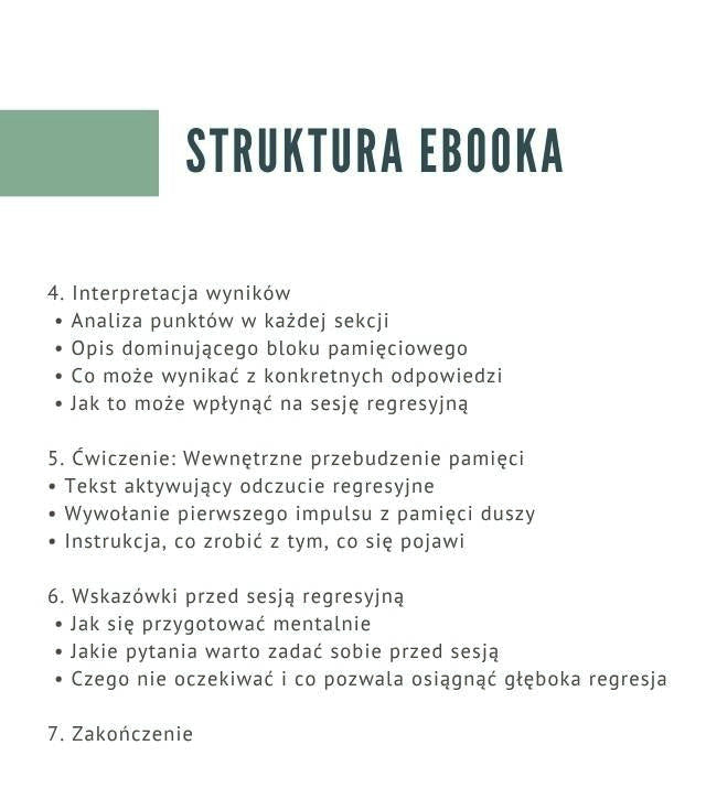 Pamięć Duszy w Praktyce Test Poprzednich Wcieleń E-Book