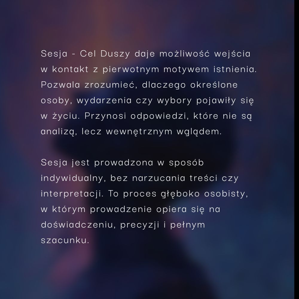 Hipnoza Regresyjna – Cel Duszy