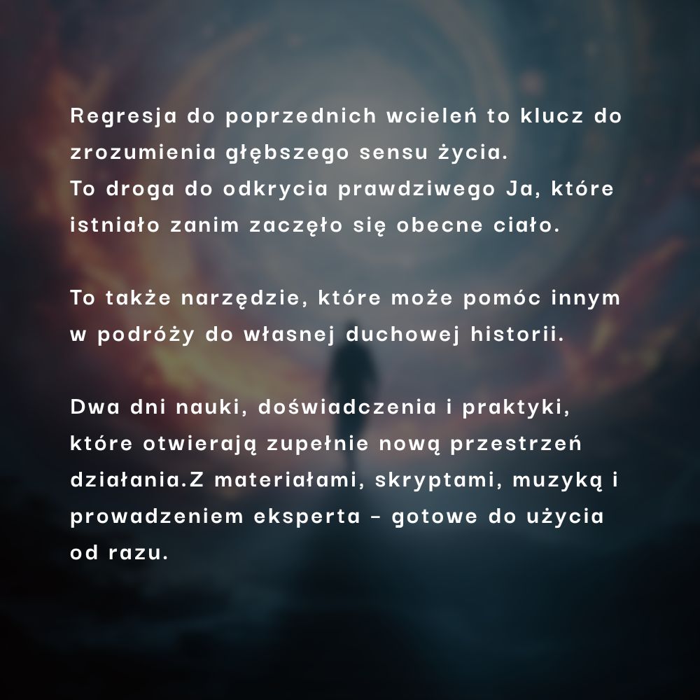 Hipnoza Regresyjna - Kurs