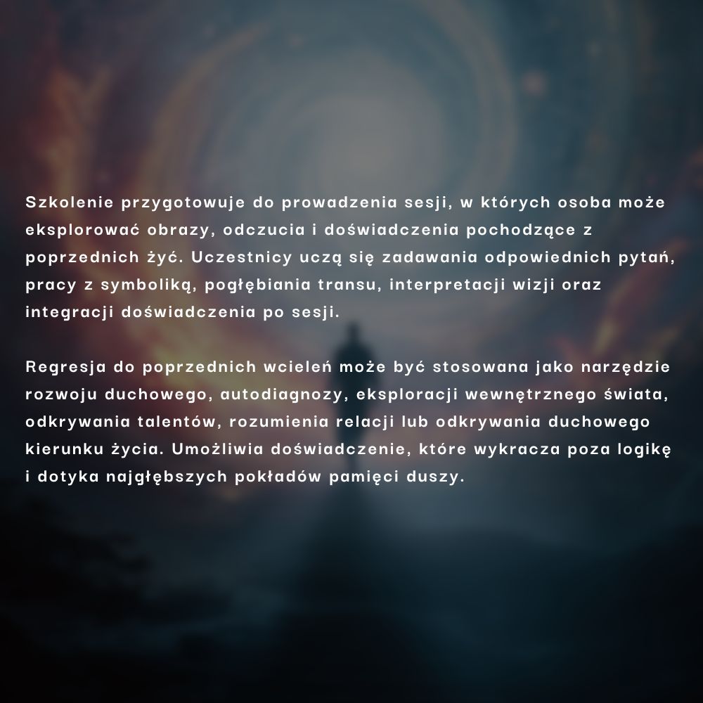 Hipnoza Regresyjna - Kurs