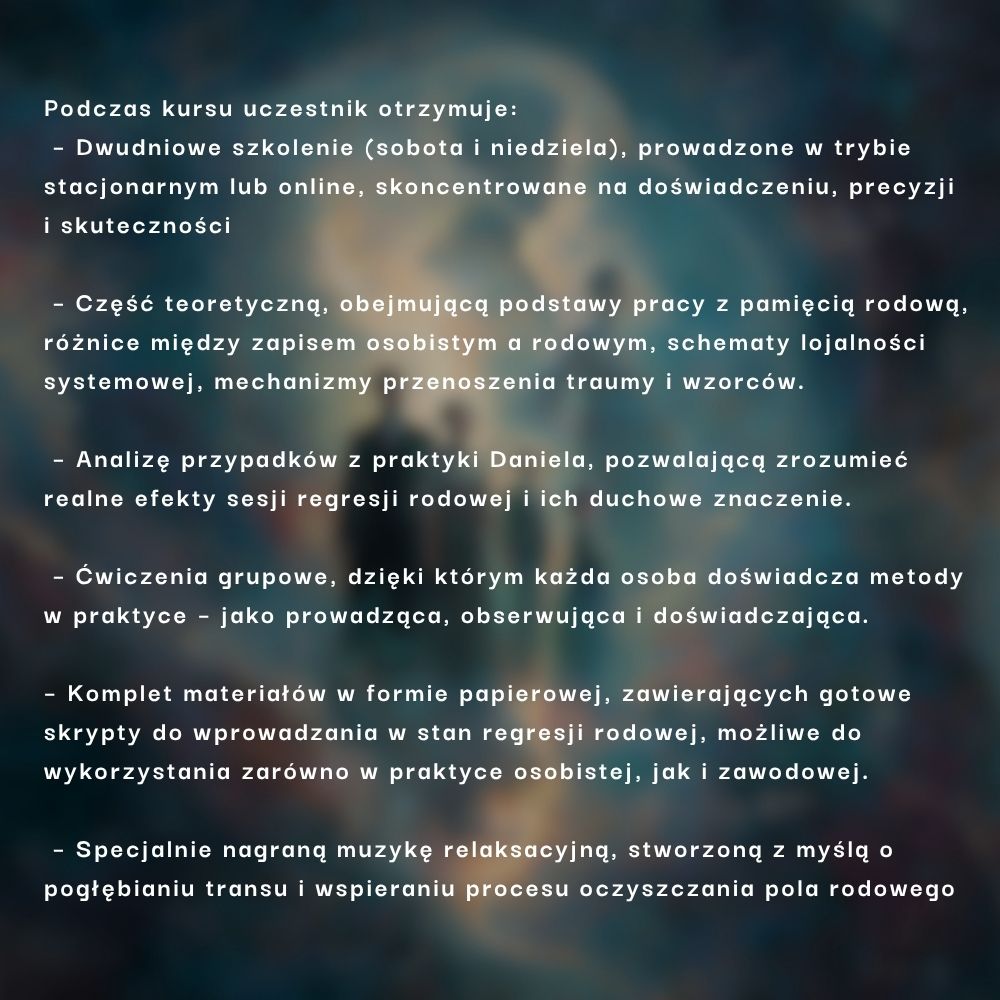 Hipnotyczna Regresja Rodowa Kurs